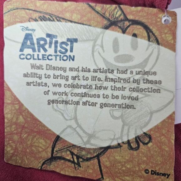 NWT Disney Artist Collection Big Bag Wolf Ultra Soft Retro Graphic T-Shirt Top M - Picture 6 of 7